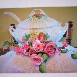 4 Pc Royal Doulton Lg Soup Tureen set by Malvern,Soup Tureen ladel, Soup Platter